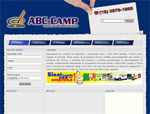 Tablet Screenshot of abccamp.com.br